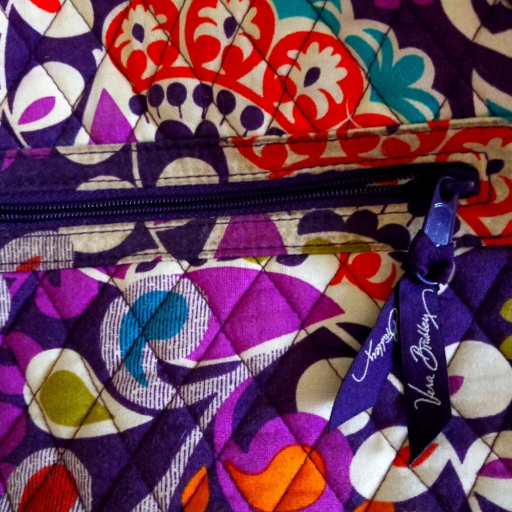 Vera Bradley purple, orange teal Purse Shoulder Bag. Great condition.